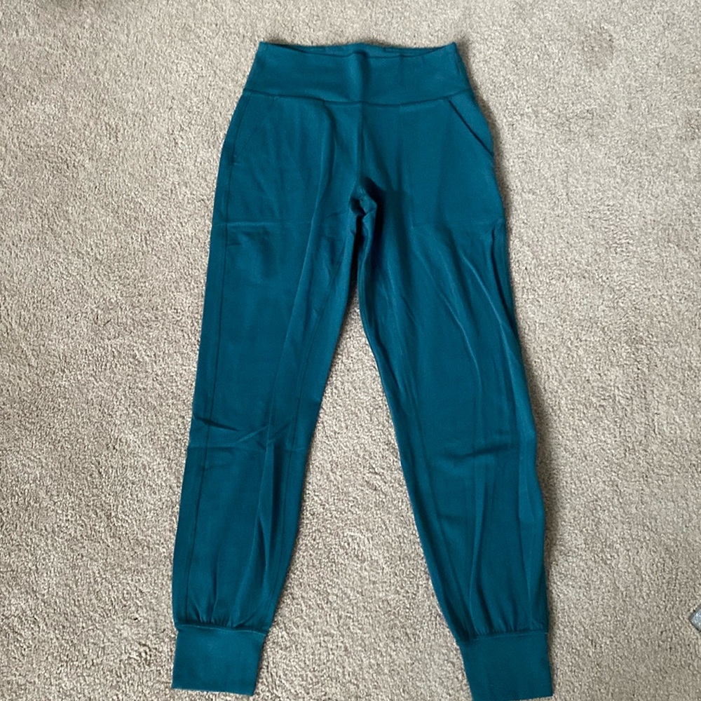 Lululemon align joggers size 6 teal blue